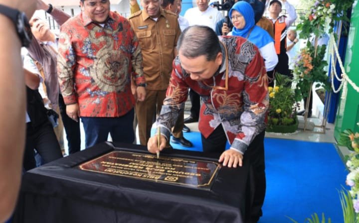Peresmian kantor gedung BPJS Kota Binjai. (kusmu)