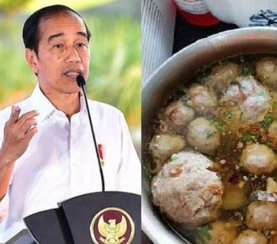 Bakso batal : Presiden Jokowi Dodo membatalkan secara mendadak pesanan 2500 Porsi Bakso dari seorang pedagang di IKN.(photo int)
