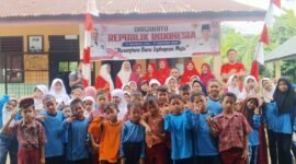 Semangat Kemerdekaan para guru dan murid SDN 05 0670 bersyukur dapat merasakan nikmat kemerdekaan mewujudkan Merdeka belajar merdeka dalam mengeluarkan pendapat merdeka dalam berprestasi dan berekspresi.(ist)