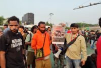 Wartawan METROLANGKAT.COM, Ari Anggara melaporkan langsung suasana demo yang telah berlangsung selama beberapa hari di Ibukota Jakarta.(Ari)