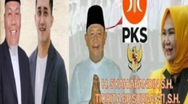 Keterangan gambar : Dua Bakal Calon Bupati Langkat yang diprekdisi akan bertarung merebut hati rakyat pada PIlkada Langkat Oktober 2024 mendatang. (yong)