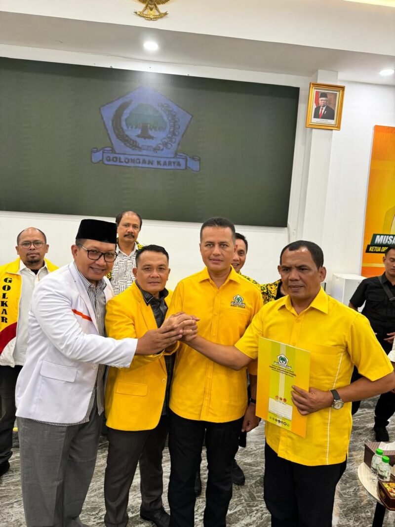 Rekomendasi persetujuan dalam bentuk Surat Keputusan DPP Partai Golkar Nomor: Skep.43/DPP/GOLKAR/VIII/2024, tanggal 24 Agustus 2024 diserahkan Ketua DPD Partai Golkar Sumatera Utara, Dr. H. Musa Rajeckshah, S.Sos. M.Hum,