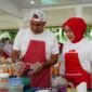 Pj BUpati Langkat Faisal Hasrimi ikut ambil bagian pada lomba memasak antar Forkopimda dalam rangkain memeriahkan HUT RI Ke-79 Tahun.(yong)