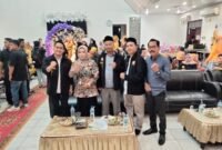 Bacalon Wakil Bupati Langkat Adli Tama Hidayat SEmbiring saat menghadiri acara Pelantikan HIPKI Kab Langkat digedung UDW Pangkalan Brandan. (Yong)