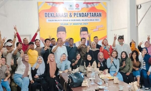 Komunitas Pelaku Seni Kota Binjai resmi dukung pasangan Calon Walikota dan Wakil Walikota Binjai nomor urut 02 Zainuddin - Hendro, Rabu (09/10)