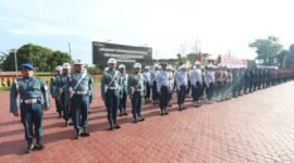 Persiapan pasukan pengamanan pelantikan Presiden dan Wakil Presiden Republik Indonesia, Medan (19/10)