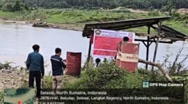 Penambangan tanpa izin, Ditjen Minerba turun langsung ke Dusun l Desa Bekulap, Kecamatan Selesai, Kabupaten Langkat, Kamis (24/10)