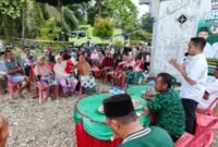 Calon wakil bupati Langkat Adli Tama Sembiring bertemu warga Desa Sangga Lima, Kecamatan Gebang, Kabupaten Langkat, pada Selasa sore (29/10/2024)