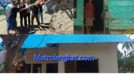 Rumah Ponimah saat pertama kali dirubuhkan oleh Tim bedah rumah Adli Tama Sembiring dan rumah yang kita telah selesai direnovasi dan siap untuk ditempati. (ist)