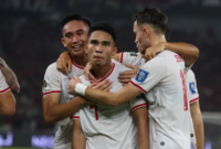 Gelandang Timnas Indonesia, Marselino Ferdinan, mencetak gol ke Gawang Arab Saudi pada matchday 6 Kualifikasi Piala Dunia 2026 Zona Asia di Stadion Utama Gelora Bung Karno (SUGBK), pada Selasa (19/11/2024) malam WIB. (Bola.com/Abdul Aziz