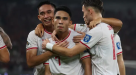 Gelandang Timnas Indonesia, Marselino Ferdinan, mencetak gol ke Gawang Arab Saudi pada matchday 6 Kualifikasi Piala Dunia 2026 Zona Asia di Stadion Utama Gelora Bung Karno (SUGBK), pada Selasa (19/11/2024) malam WIB. (Bola.com/Abdul Aziz