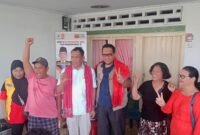 Etnis Batak di Jalan Kutilang, Kelurahan Mencirim, Kecamatan Binjai Timur siap menangkan pasangan calong Walikota dan Wakil Walikota Kota Binjai Nomor urut 02 Zainuddin - Hendro, Jum'at (1/11)