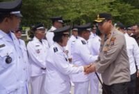 Pengukuhan masa jabatan Kepala Desa di Langkat.