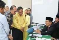 Suasana sidang kode etik penyelenggara pemilu DKPP Provinsi Sumatera Utara, Minggu (3/9/2024) lalu