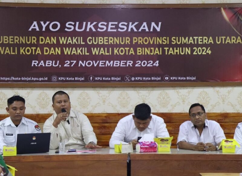 Rakor KPU Kota Binjai persiapan debat kandidat Walikota Binjai dilaksanakan, 11 November 2024