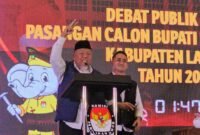 Orasi penutup dari Calon Bupati dan Wakil Bupati Langkat pada debat kedua yang diselenggarakan oleh KPU Langkat