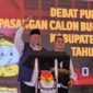 Orasi penutup dari Calon Bupati dan Wakil Bupati Langkat pada debat kedua yang diselenggarakan oleh KPU Langkat