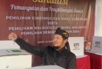 Simulasi pemungutan dan penghitungan suara yang digelar oleh KPU Binjai yang dilaksanakan di Lapangan Basket, Lapangan Merdeka Binjai, yang berada di Jalan Veteran, Kelurahan Tangsi, Kecamatan Binjai Kota, Kota Binjai, Kamis (14/11/2024)