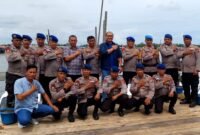 AKBP David Triyo Prasojo (tengah), saat mengunjungi Kantor Sat Polairud