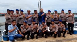 AKBP David Triyo Prasojo (tengah), saat mengunjungi Kantor Sat Polairud