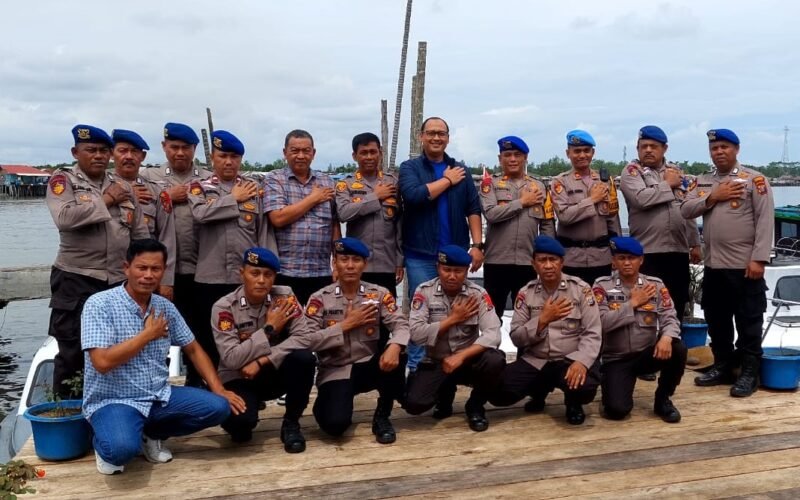 AKBP David Triyo Prasojo (tengah), saat mengunjungi Kantor Sat Polairud