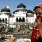 Kondisi seputar Masjid Raya Baiturahman sesudah Tsunami hebat melanda Kota Banda Aceh 26 Desember 2004 silam