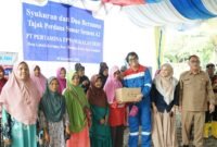 Agenda syukuran dan doa bersama tajak perdana sumur securai A2 PT Pertamina EP Pangkalan Susu