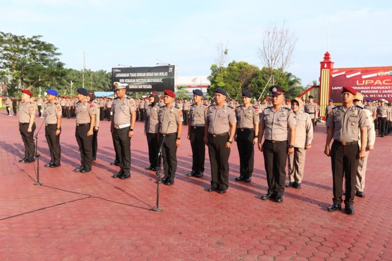 1.510 Personel Polda Sumut Naik Pangkat