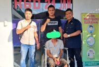 Pelaku curanmor saat diringkus Polsek Binjai Barat, Kota Binjai, Sumatera Utara, Sabtu (4/1/2025). 