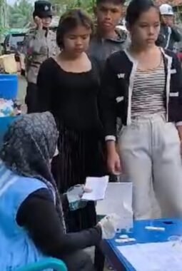 Jelang Ramadan, Tim Gabungan Razia Kos-Kosan di Binjai Selatan, Belasan Orang Diperiksa Urine