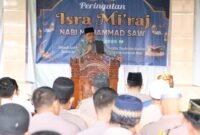 Polres binjai menggelar peringatan Isra Mi'raj Nabi Muhammad SAW 1446 H/2025 M di Masjid Al Ikhlas yang berada di Mapolres Binjai. Rabu (12/2).
