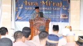 Polres binjai menggelar peringatan Isra Mi'raj Nabi Muhammad SAW 1446 H/2025 M di Masjid Al Ikhlas yang berada di Mapolres Binjai. Rabu (12/2).