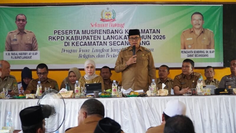 Pj. Bupati Langkat Faisal Hasrimy menekankan bahwa tidak semua usulan dapat langsung diakomodasi dalam APBD, mengingat keterbatasan anggaran daerah.