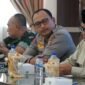 Penjabat Bupati Langkat H.M. Faisal Hasrimy, AP, M.AP., menghadiri Rapat Koordinasi Program Makanan Bergizi Gratis (MBG) bersama Badan Gizi Nasional (BGN) di Ruang Pola Kantor Bupati Langkat, Senin (3/2/2025).