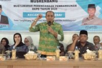 Pj. Bupati Langkat, H.M. Faisal Hasrimy, AP, M.AP, secara resmi membuka Musyawarah Perencanaan Pembangunan (Musrenbang) Kecamatan Selesai dalam rangka penyusunan Rencana Kerja Pemerintah Daerah (RKPD) Tahun 2026 di Aula Kantor Kecamatan Selesai, Kamis (13/2/2025).