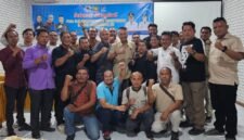 Foto : Puluhan Insan Pers di Kabupaten Langkat mengikuti Pra UKW yang digelar Sabtu 13 Desember 2025 di Grand Hotel Stabat.(Wis)