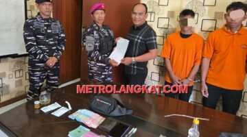 Marinir dan Kamla Tangkap 2 Pengedar Sabu di Pangkalan Susu
