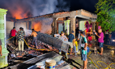4 Rumah Terbakar di Salapian,Rumah Anggota DPRD Langkat Ikut Ludes